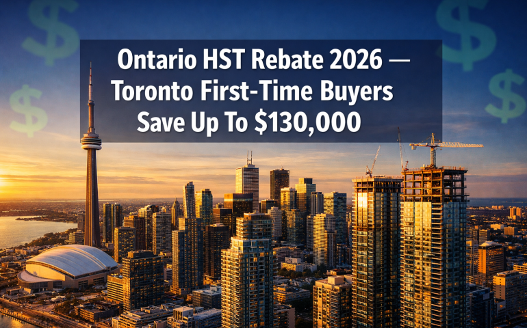 Ontario HST Rebate New Homes Toronto First Time Home Buyers 2026