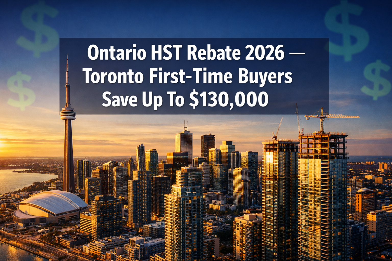 Ontario HST Rebate New Homes Toronto First Time Home Buyers 2026