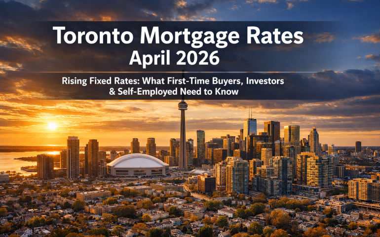 Toronto mortgage rates April 2026 rising fixed rates first time home buyers investors self employed